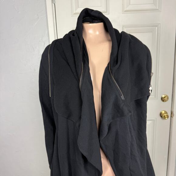 All Saints Women's Sweatshirt Dahlia Sweat Zip Jacket Cardigan Designer O21 - Picture 2 of 7